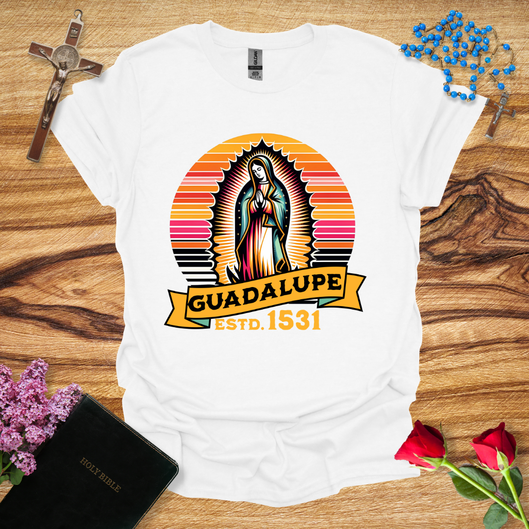 Our Lady of Guadalupe Sunset T-Shirt