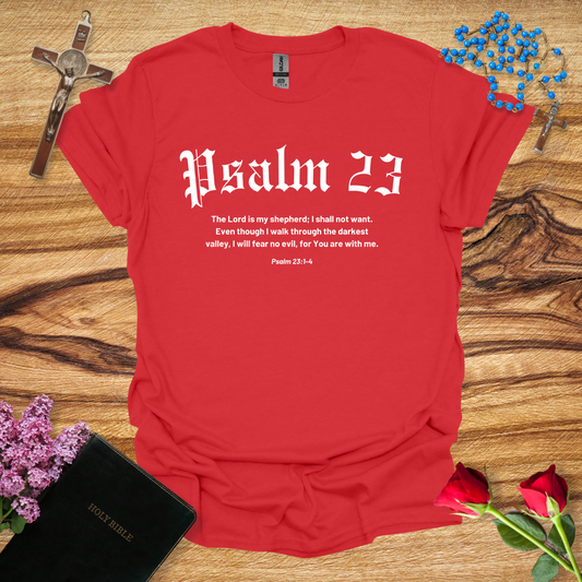 Psalm 23 Bible Verse T-Shirt