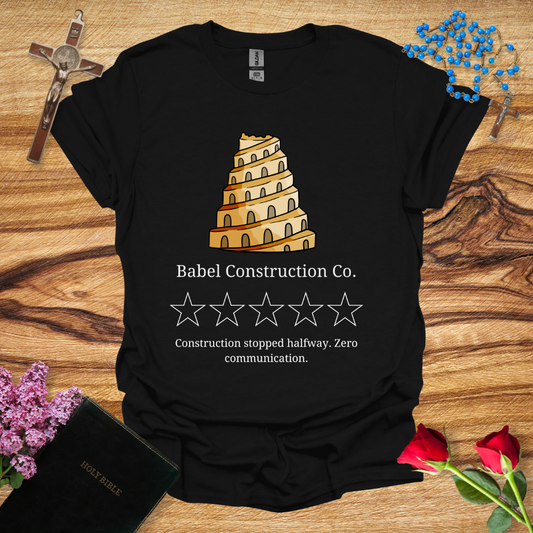 Babel Construction Co. Zero Star Review T-Shirt