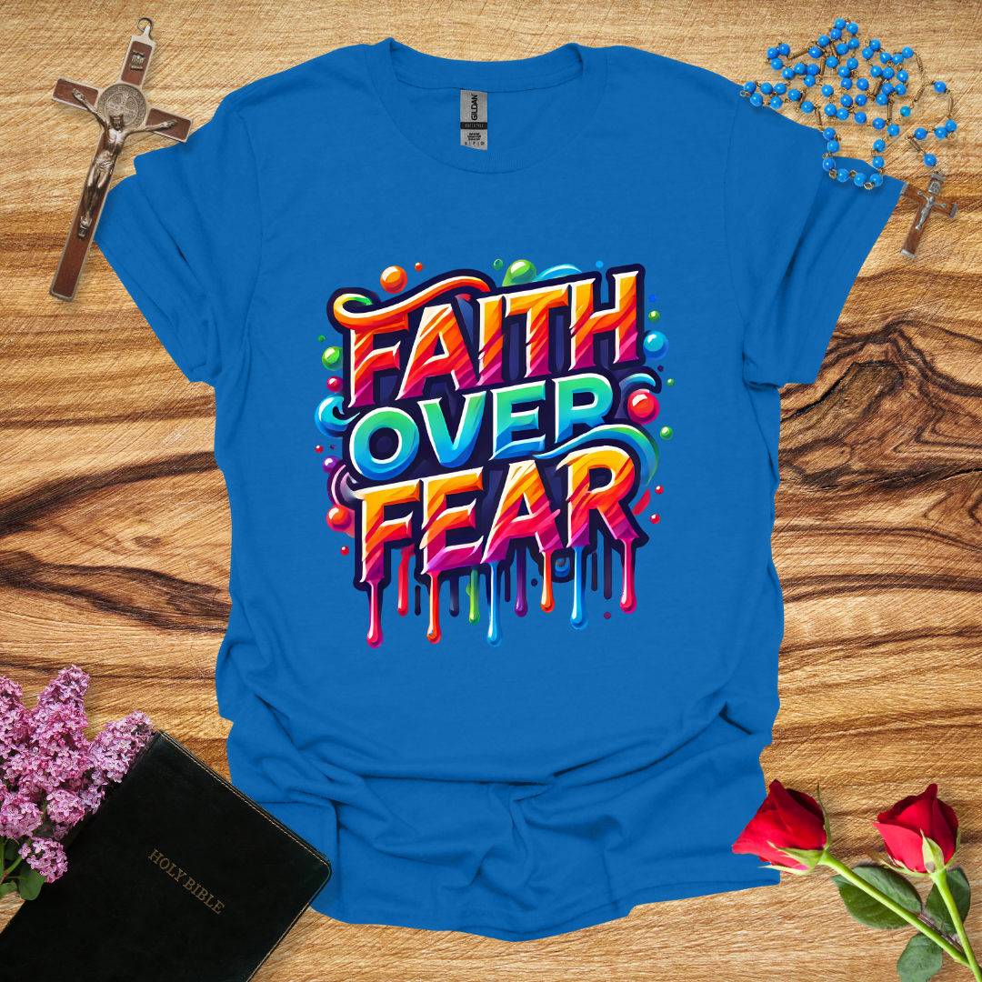 Faith Over Fear Paint T-Shirt