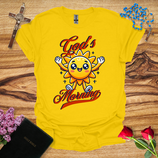 God's Morning Cartoon Sun T-Shirt