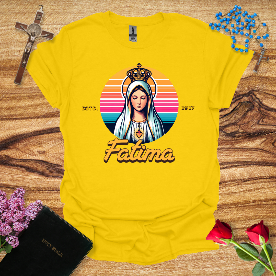 Our Lady of Fatima Sunset T-Shirt