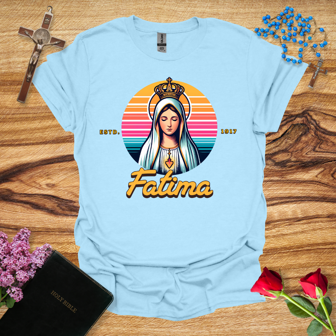 Our Lady of Fatima Sunset T-Shirt